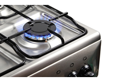 Image of a gas hob